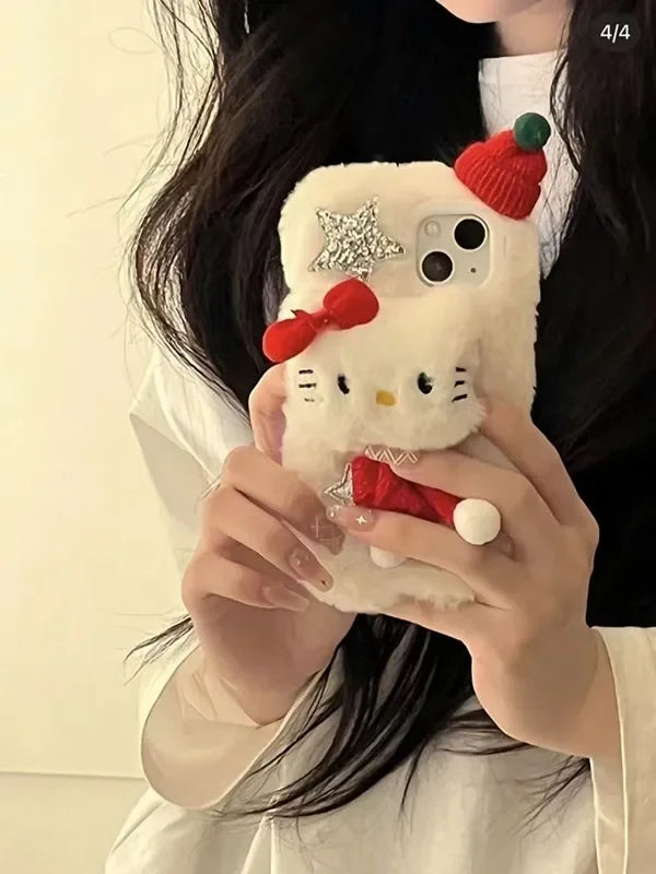 Sanrio Hello Kitty Plush Phone Case For iPhone Mobile Phone Pochacco Case