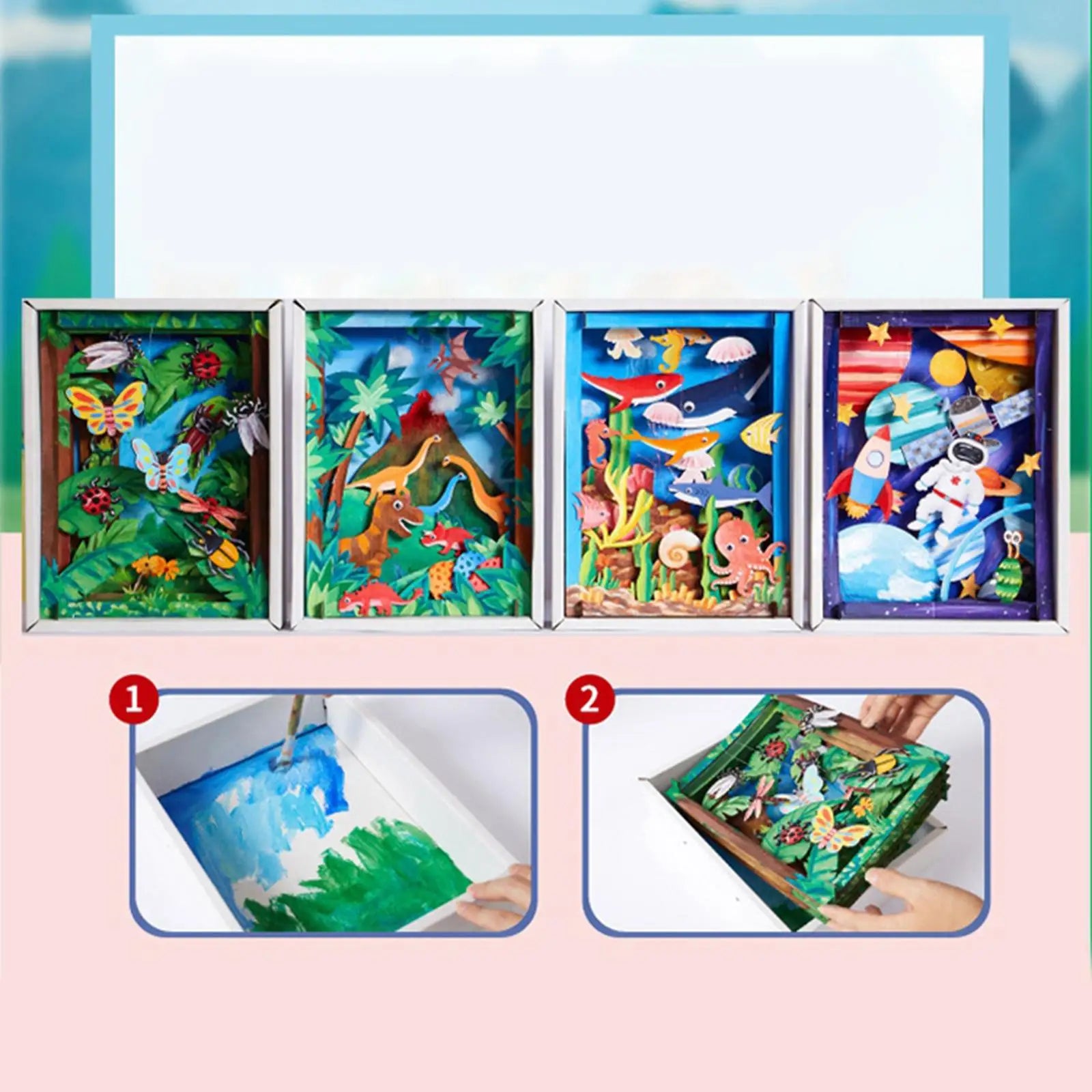 3D Coloring Craft Kit – DIY Art & Puzzle Set for Kids