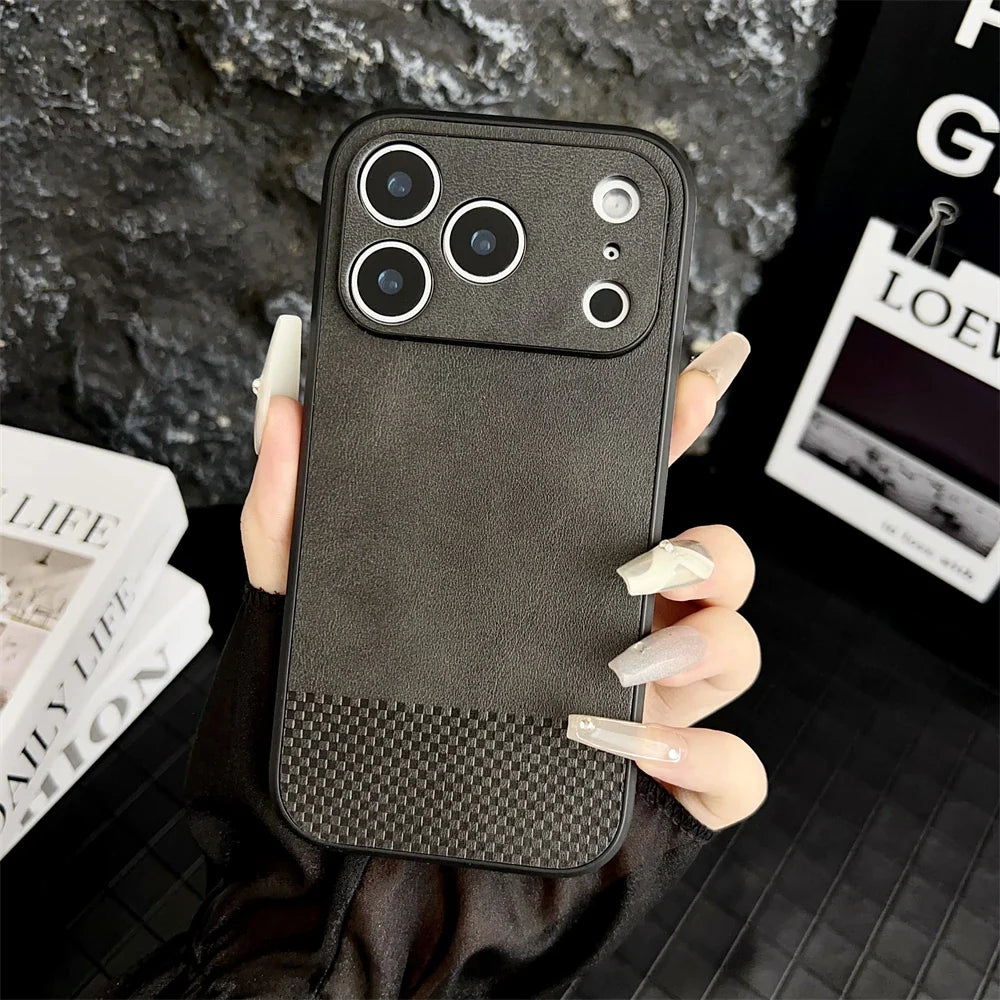 Luxury Soft Leather Case For iPhone
