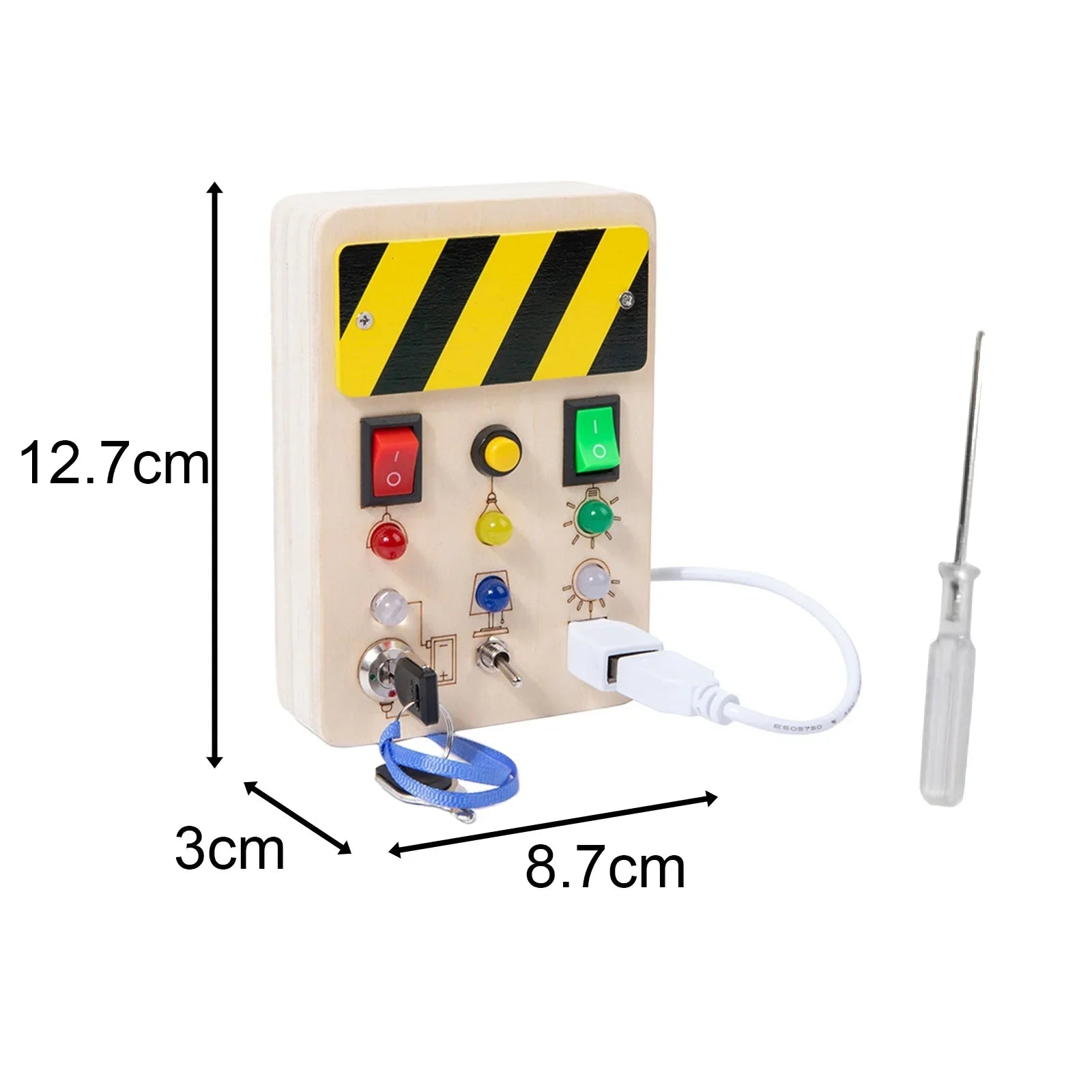 LED Light Switch Busy Board – Educational Toy for Toddlers