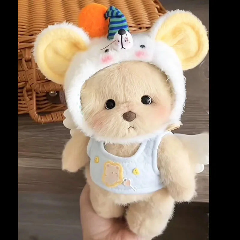Teddy Bear Plush Doll with Changeable Clothes