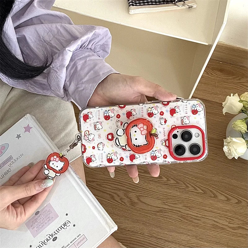 Fashion Cute Hellokitty Magnetic Phone Case For iPhone