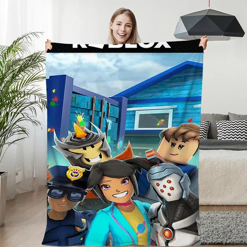 Roblox Game Winter Sofa Blanket