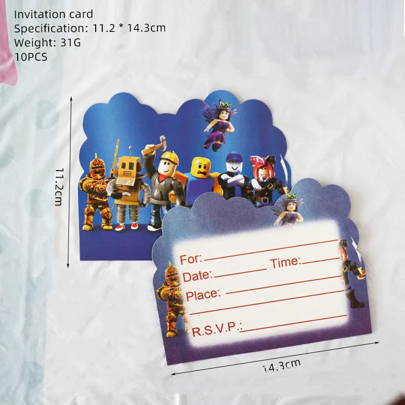 Roblox Birthday Party Decor Set