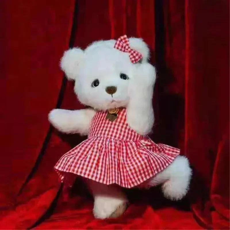 Teddy Bear Plush Doll with Changeable Clothes