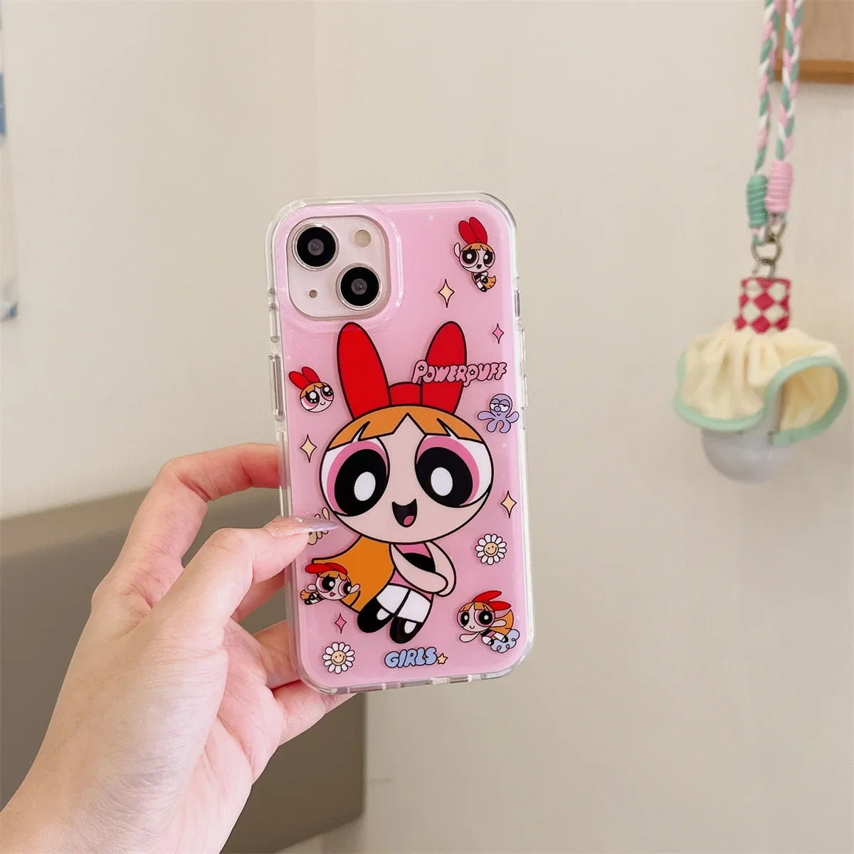 Korean Cartoon Three-dimensional Eyes Phone Case For iPhone