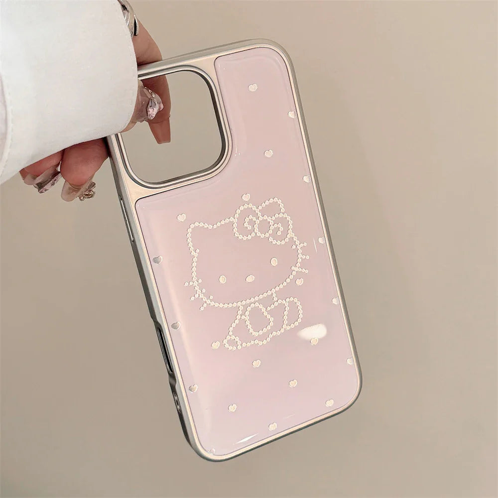 Luxury Plating Candy Cute Hello Kitty Phone Case