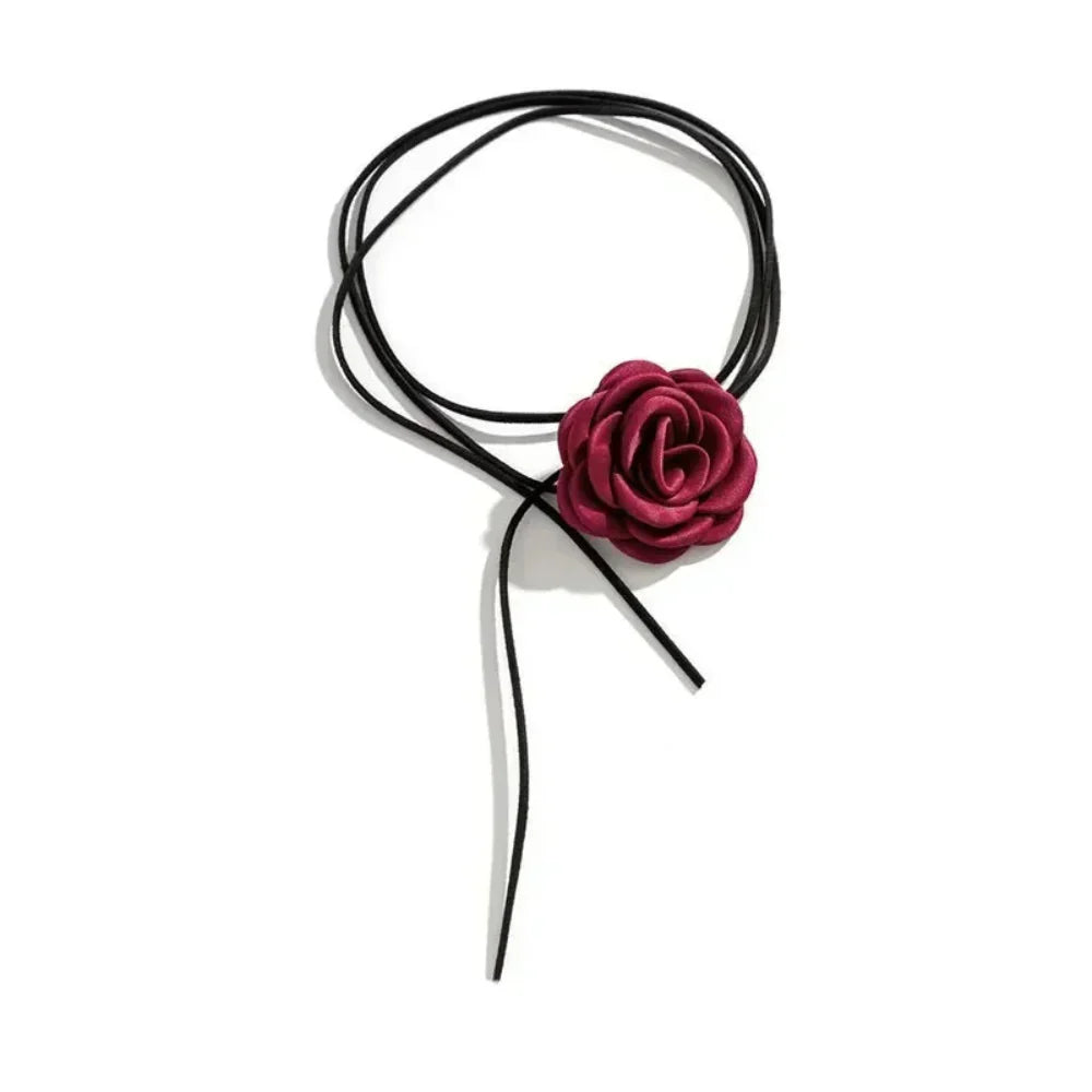 Punk Rose Choker Neck Tie