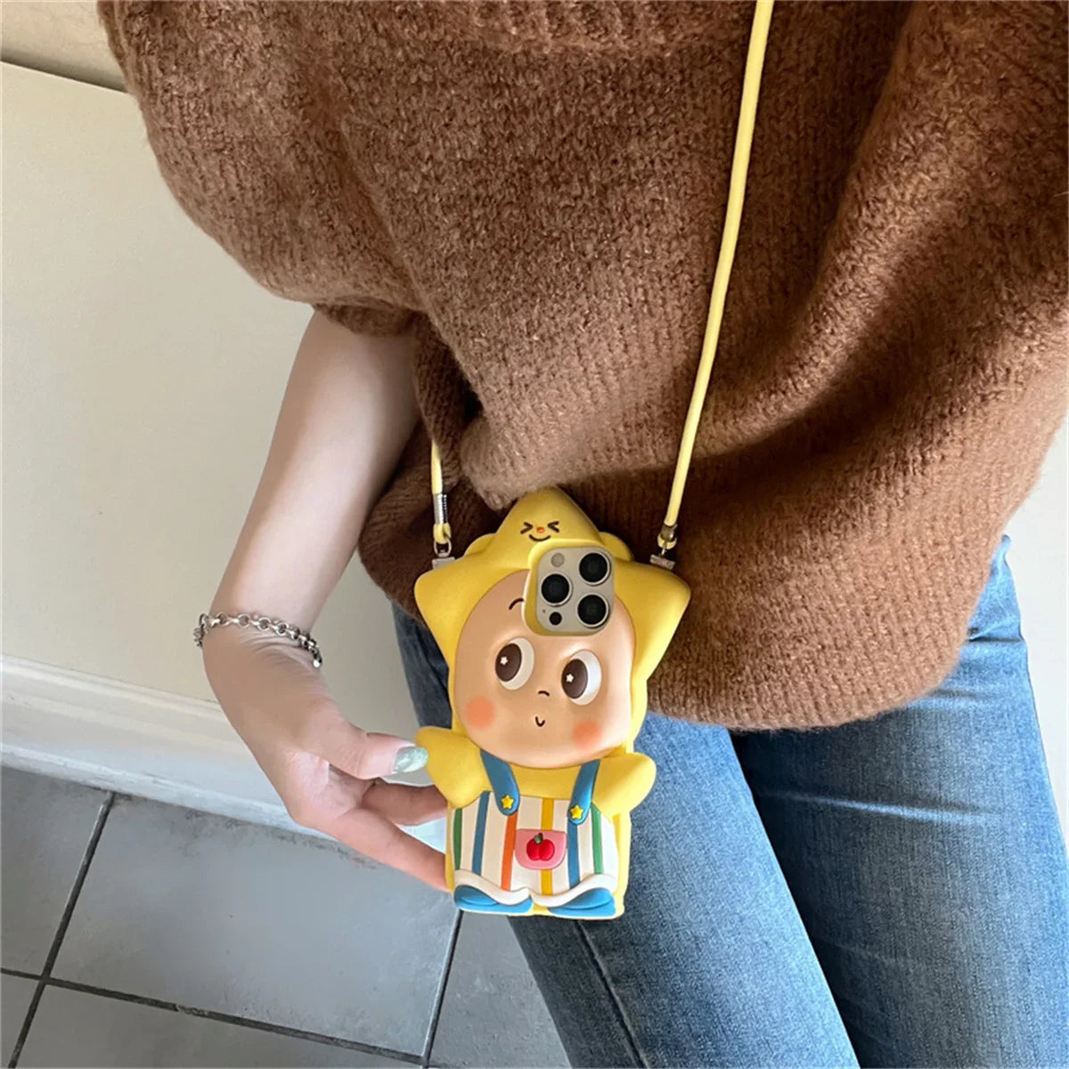 Kawaii Cartoon Star Baby Phone Case For iPhone