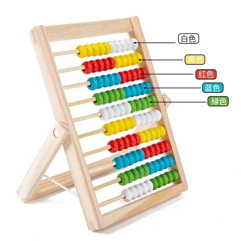 Wooden Counting Abacus – Math Learning Toy for Toddlers
