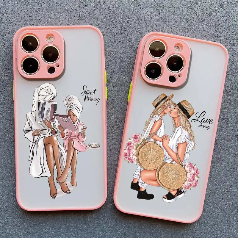 Super Mom Baby Girl Son Phone Case For iPhone