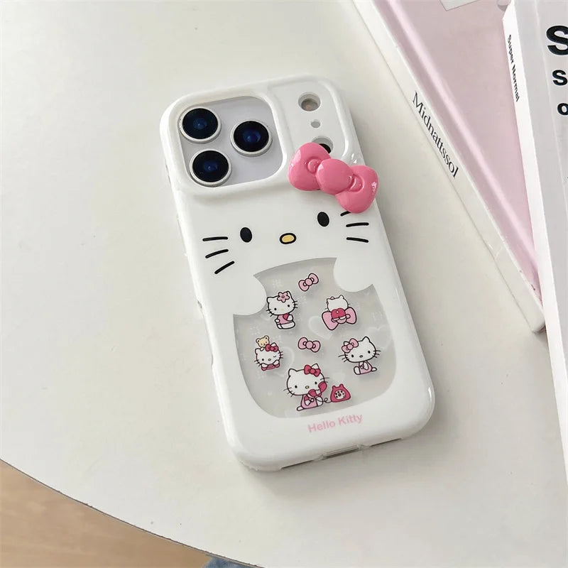 Korean Cute 3D Hellokitty Phone Case For iPhone