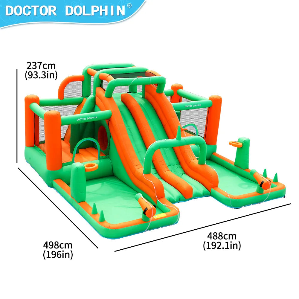 Premium Outdoor Inflatable Bounce House with Water Slide