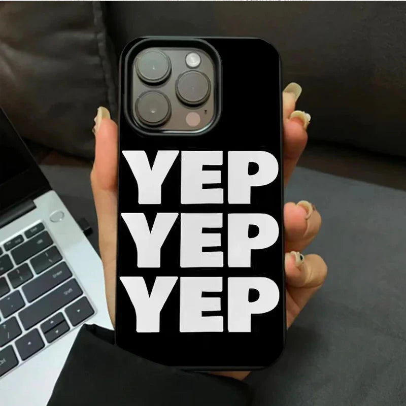 Luxury Personalized Art Black And White Letters Phone Case