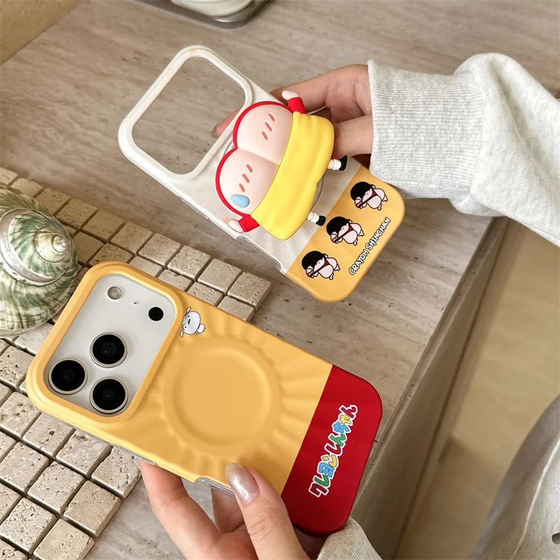 Funny Cute Cartoon Magnetic Phone Case For iPhone