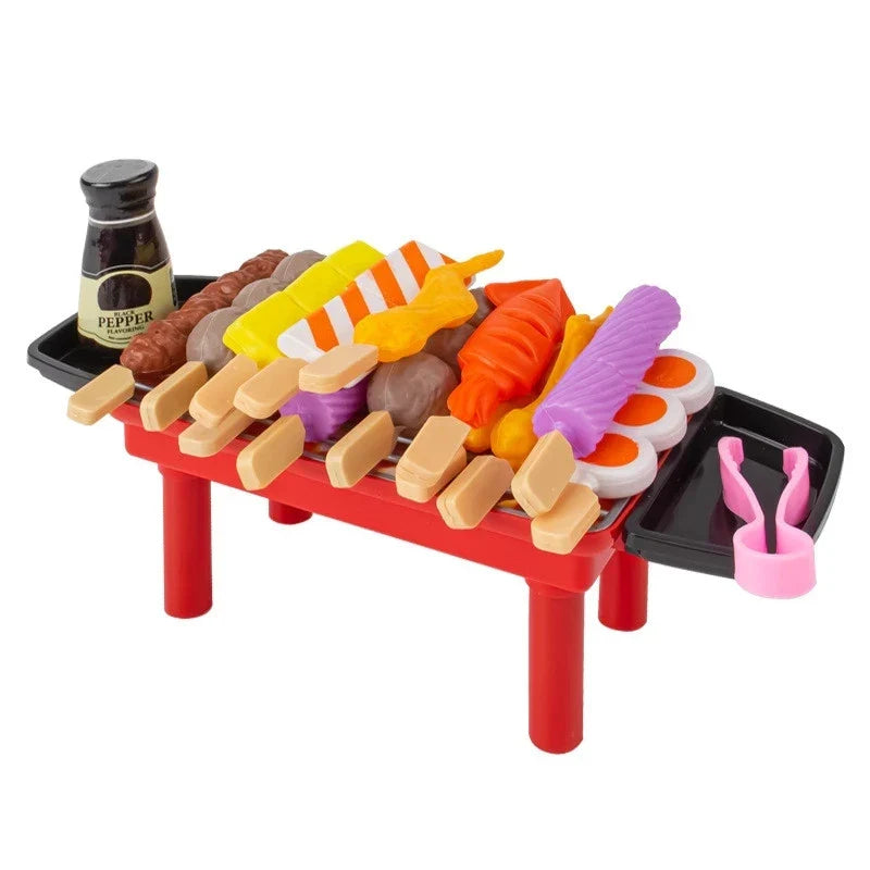 Kids Pretend BBQ Play Set – Cooking and Kitchen Role Play Toys for Girls