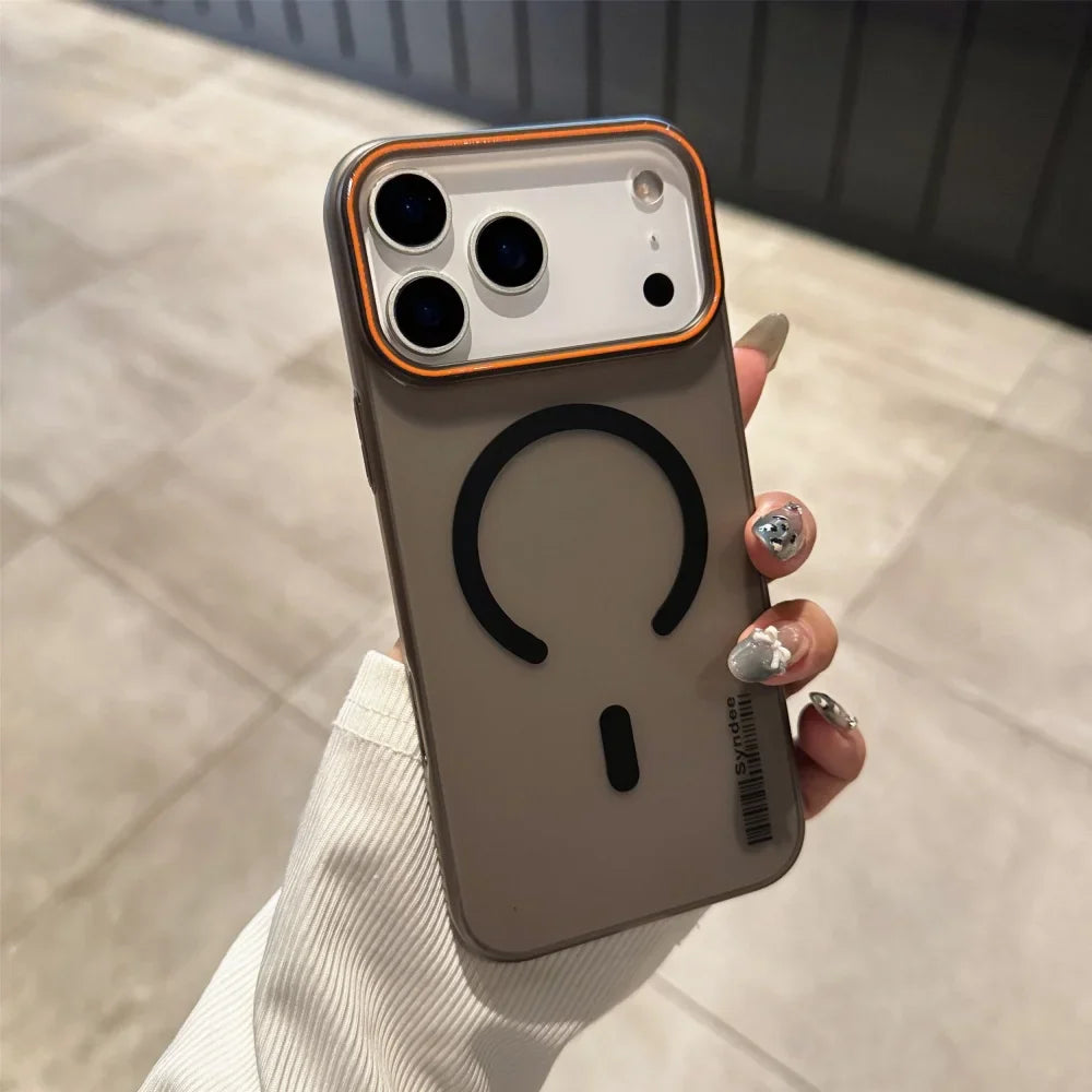 Soft For magsafe Wireless Charge Shockproof Phone Case For iPhone