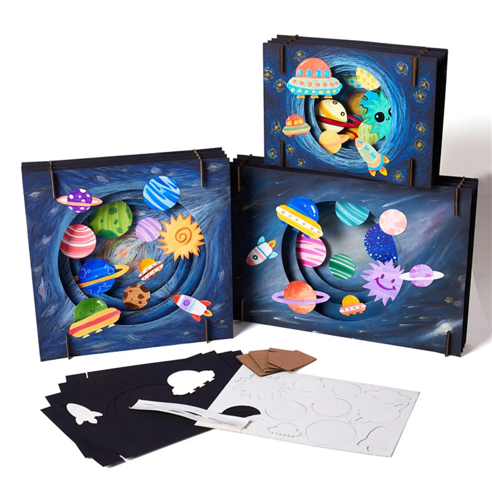 3D Coloring Craft Kit – DIY Art & Puzzle Set for Kids