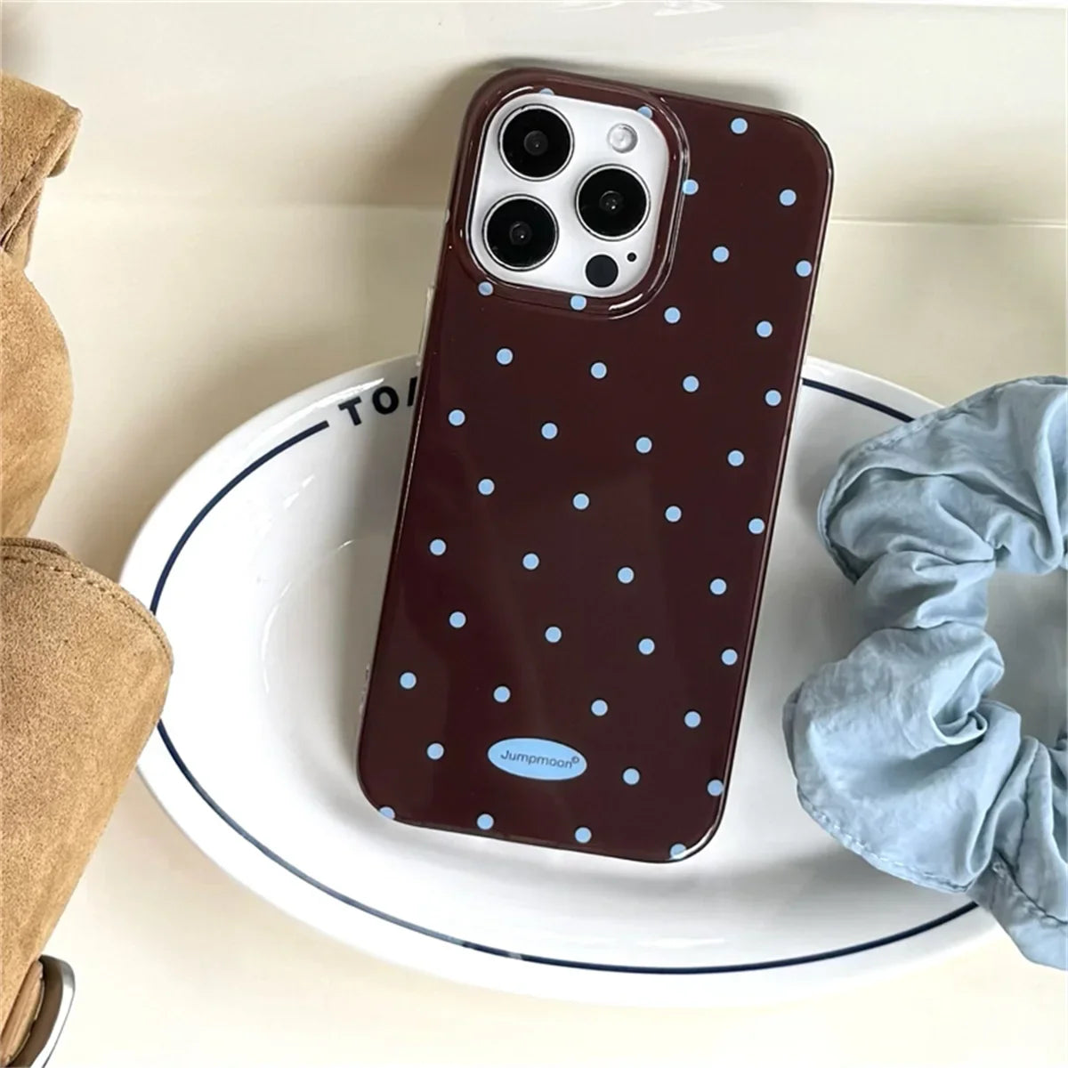Korean Cute Polka Dot Phone Case For iPhone