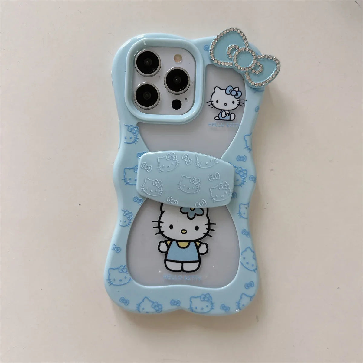 New Black Wind Bow Style Lace Kitty Cat Phone Case For iPhone