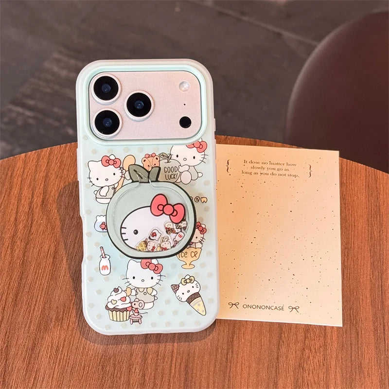 Korean Mint Green Hellokitty Phone Case For iPhone