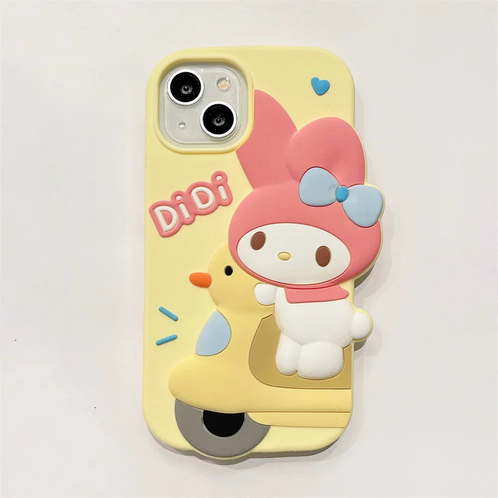 Hello Kitty Melody Soft Silicone Cute Girls Gift Back Cover Phone Case