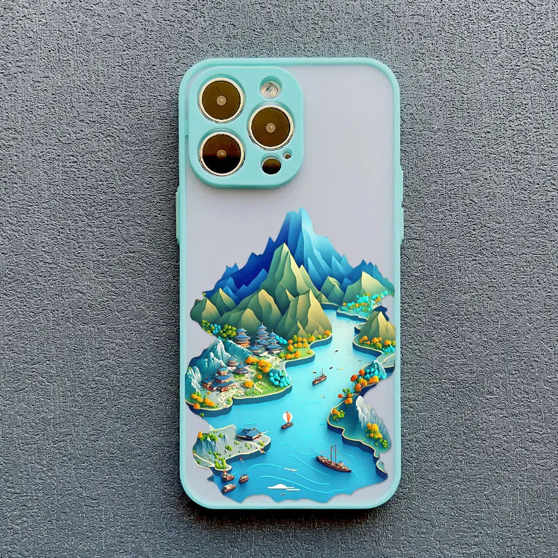 Printing Landscape Phone case For iPhone