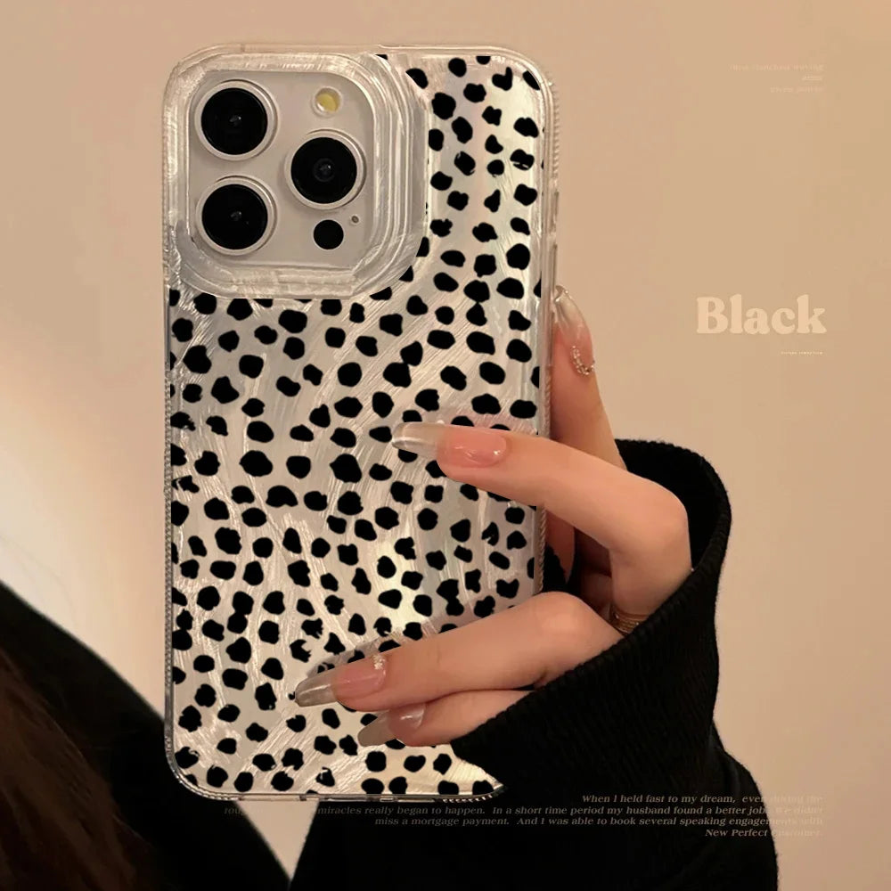 Leopard Love Point Print Phone Case
