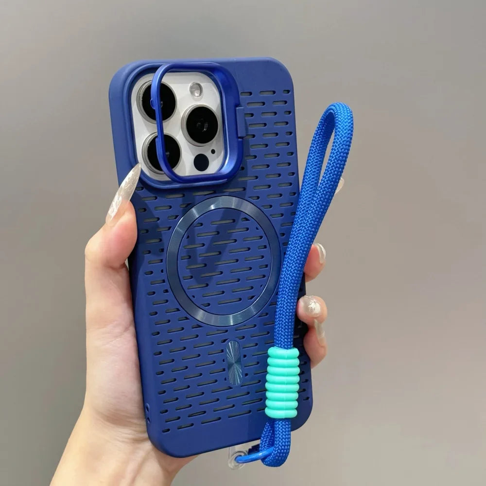 Lens mount For magsafe Wrist Strap Lanyard Phone Case For iPhone