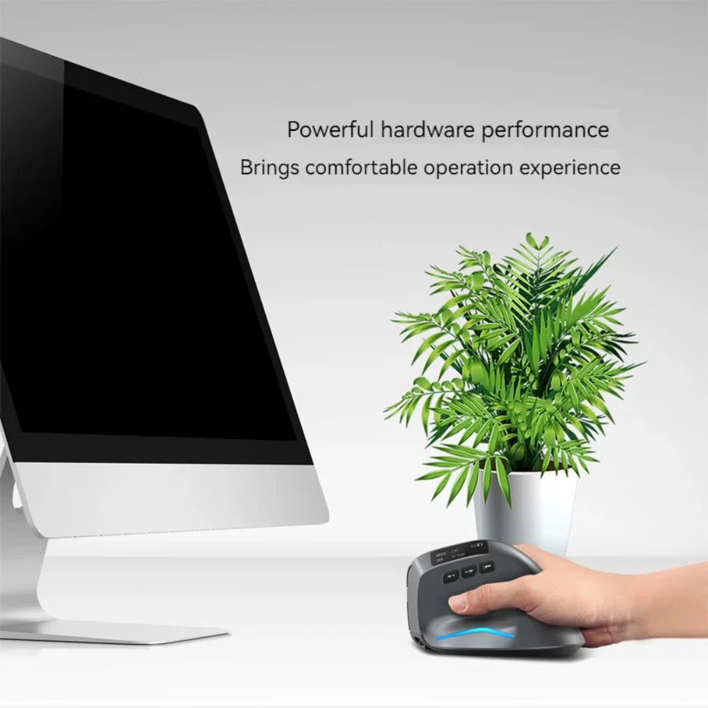 Dual Mode Wireless Adjustable DPI Vertical Office Mouse