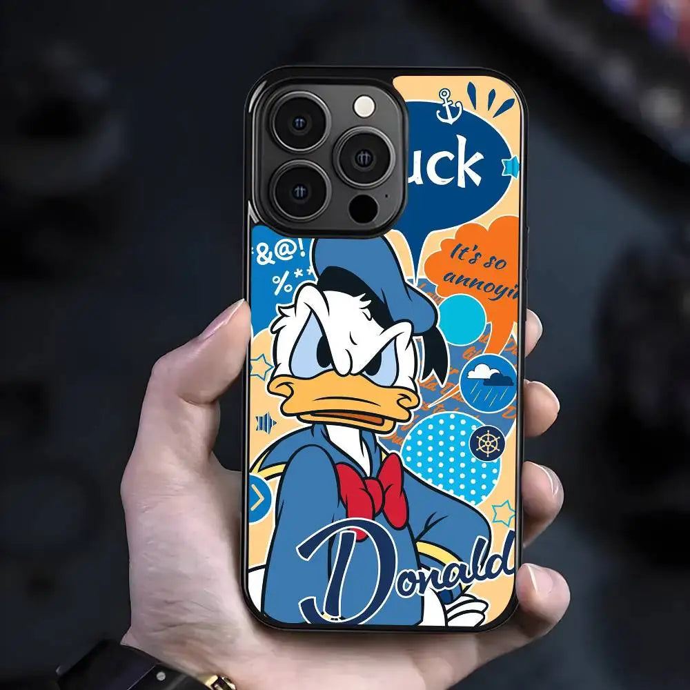 Cartoon Cute Donald Duck Phone Case Suitable For iPhone