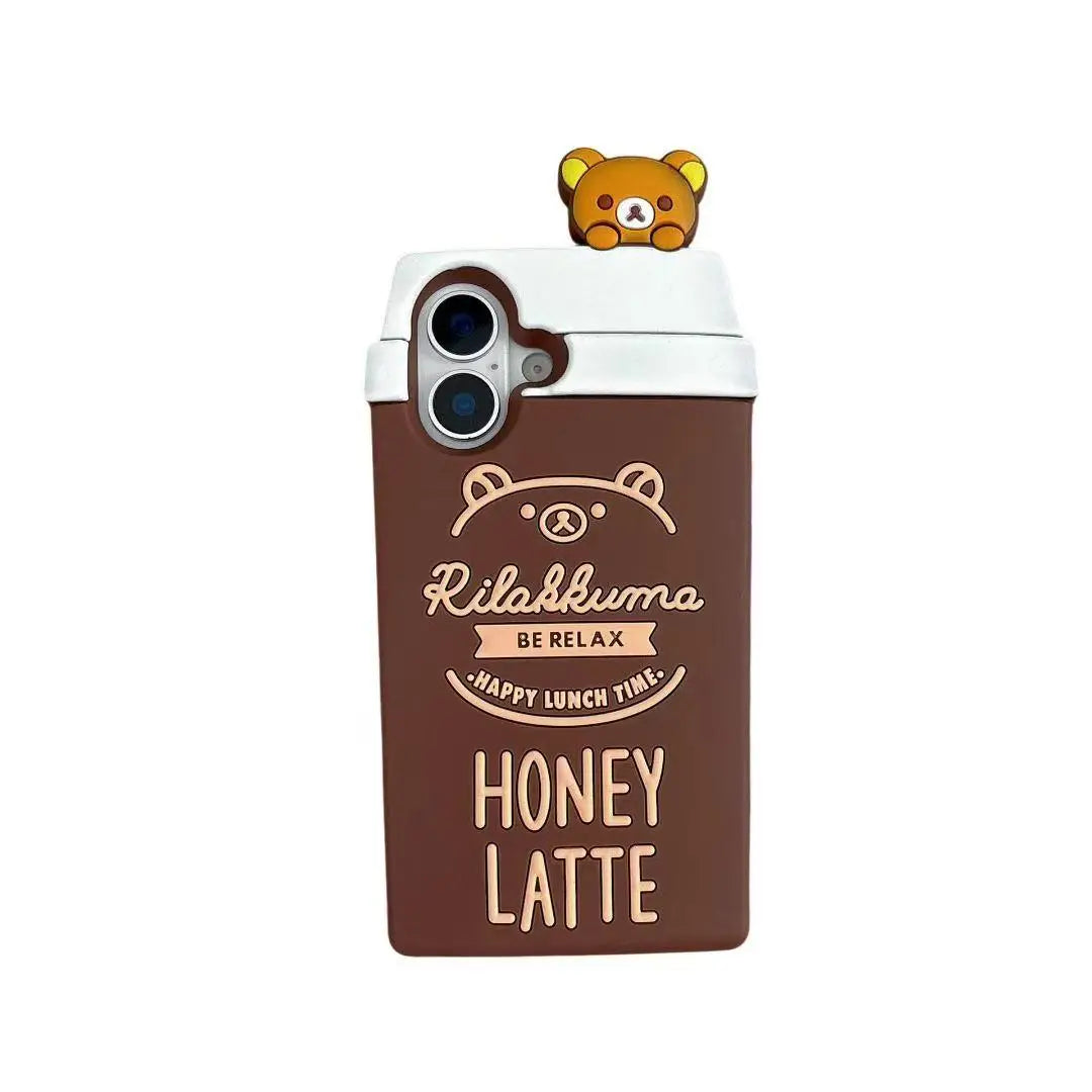 Rilakkuma So Cute 3D Cartoon Phone Case For iPhone