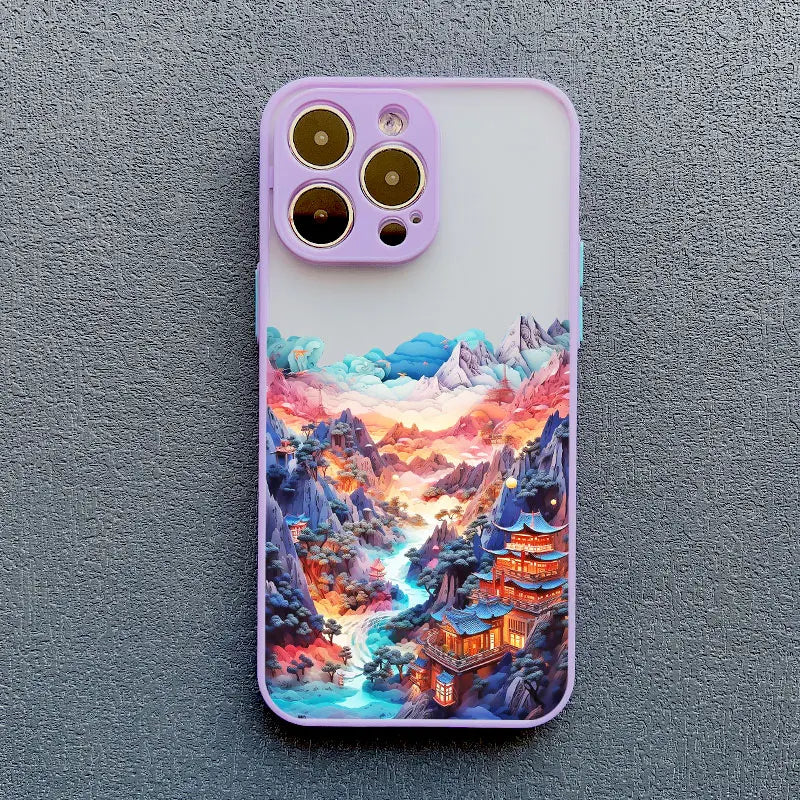 Printing Landscape Phone case For iPhone