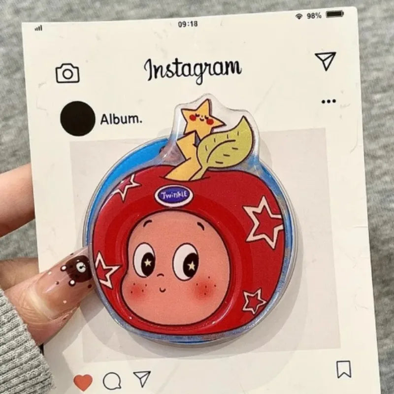 Healing Red Apples Twinkle Star Magnetic Phone Case For iPhone