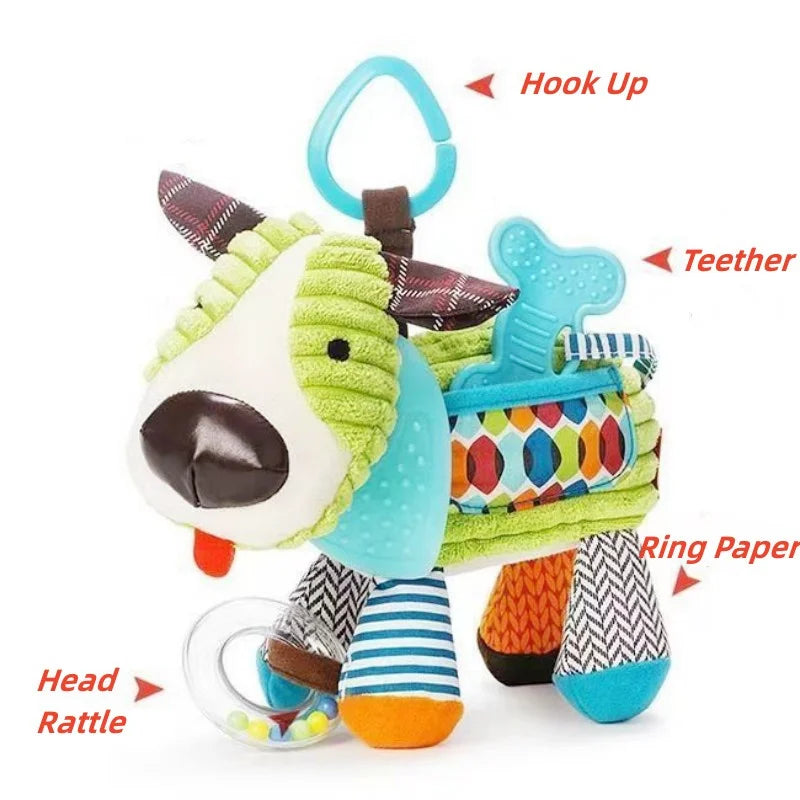 Stroller Pendant Toys Soft Plush Animal Dolls