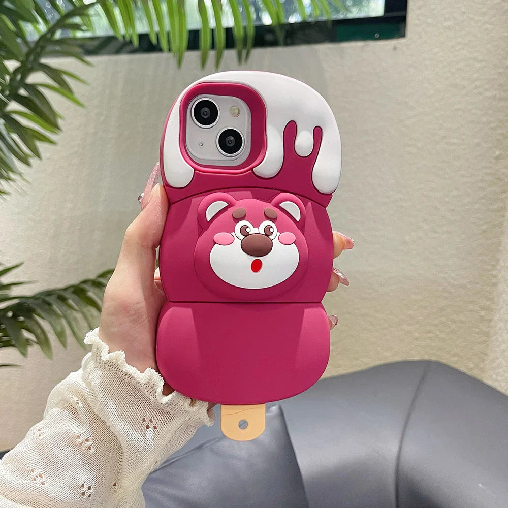 Ice Cream Cinnamoroll Bear Cartoon Rubber Soft Phone Case