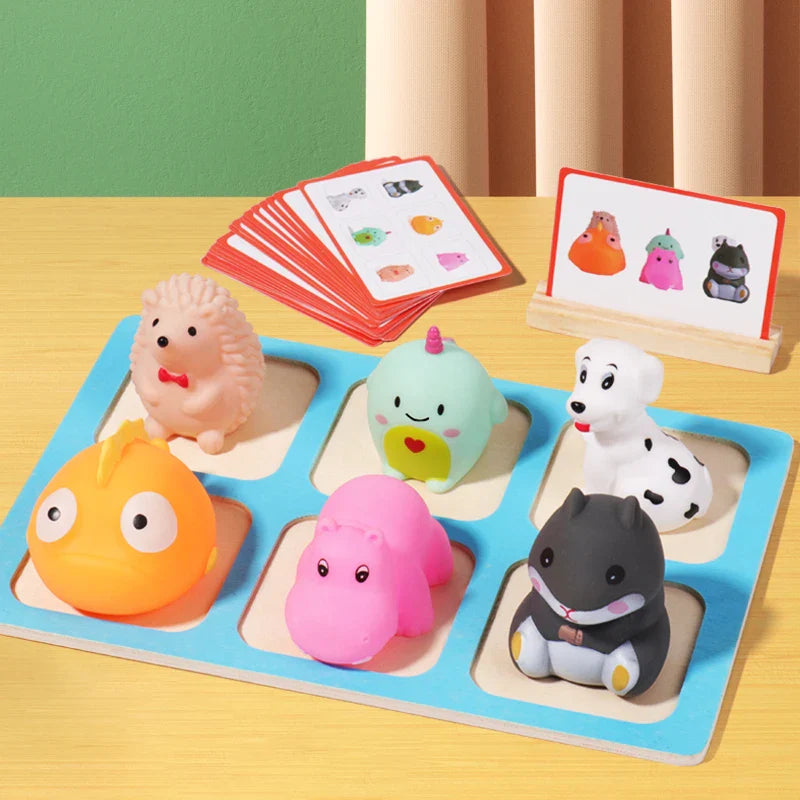 Animal Matching Game Sensory Educational Toy
