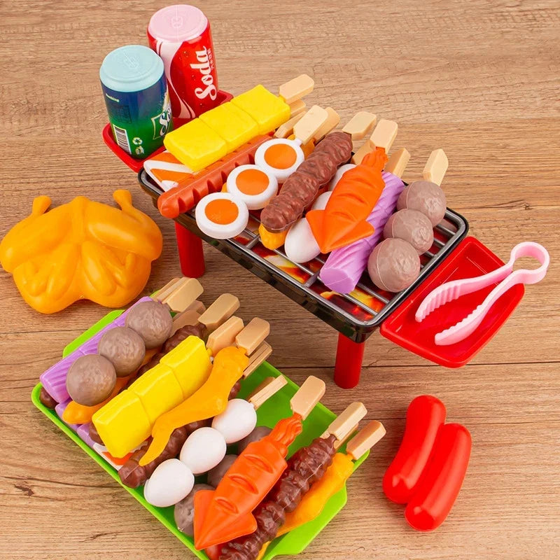 Kids Pretend BBQ Play Set – Cooking and Kitchen Role Play Toys for Girls
