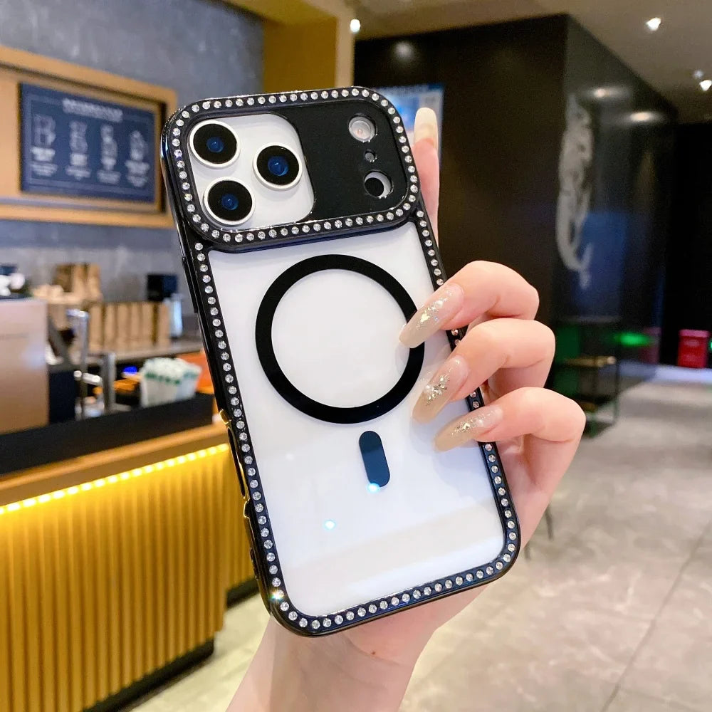 Glitter Rhinestones Laser Diamond Phone Case For iPhone