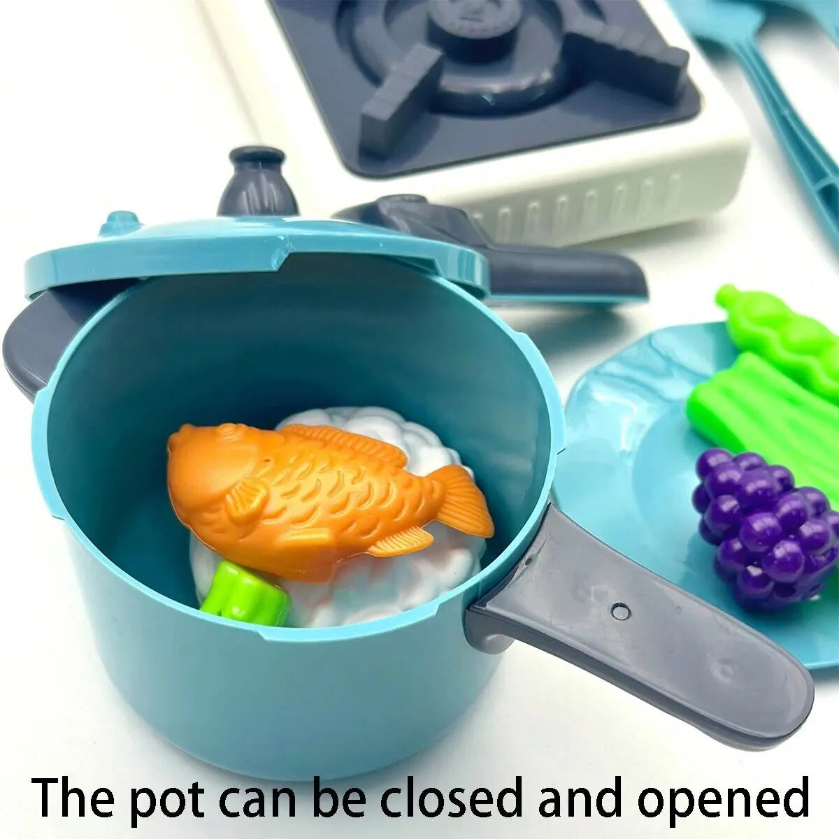 Kitchen Play Set – 14-Piece Pretend Cooking Toy for Children