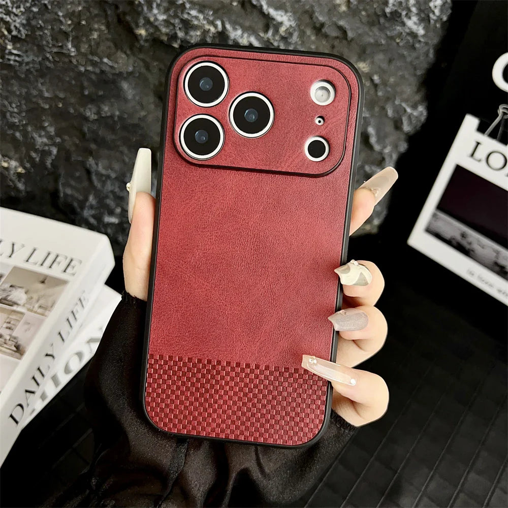 Luxury Soft Leather Case For iPhone