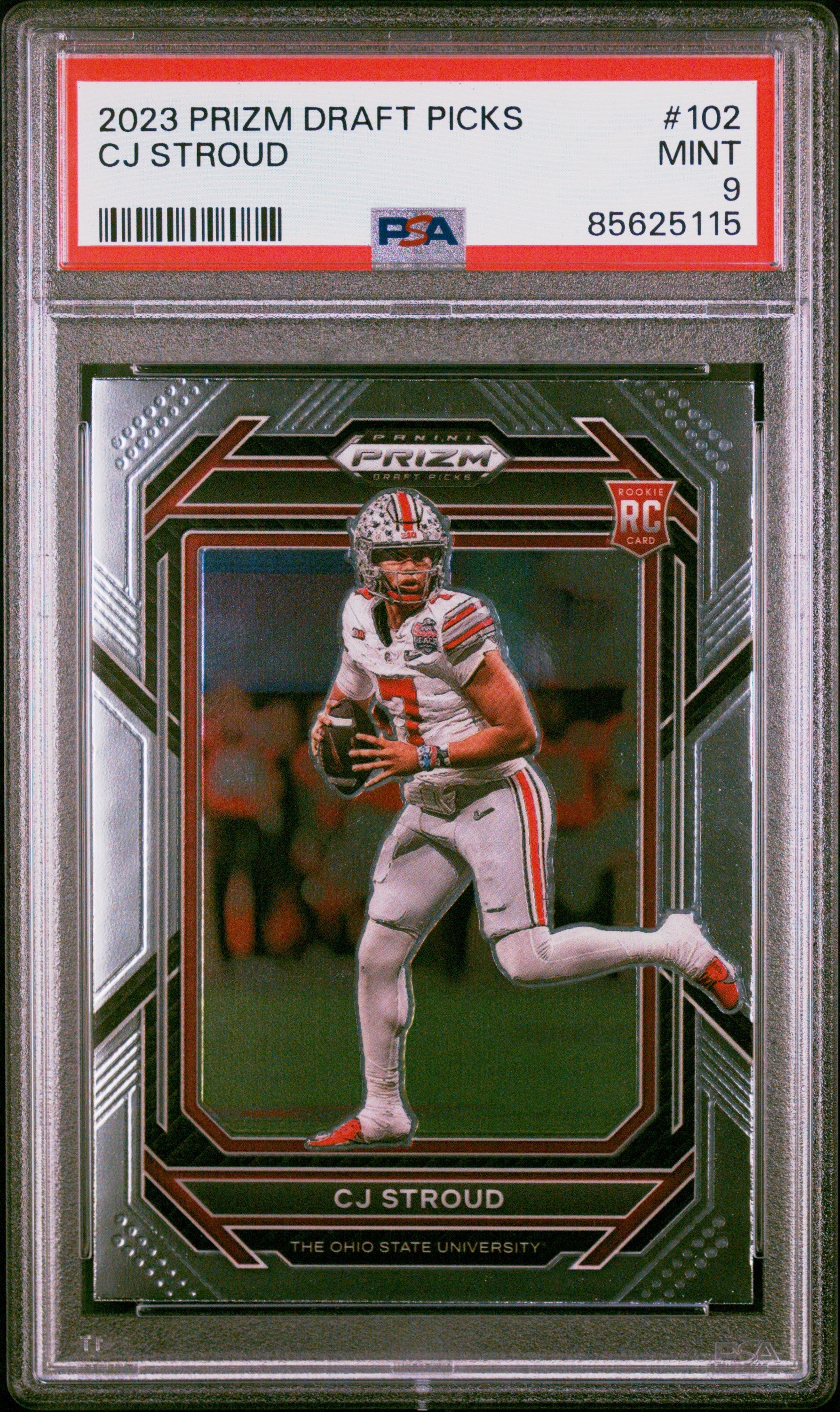 Graded 2023 Panini Prizm DP CJ Stroud #102 Rookie RC Football Card PSA