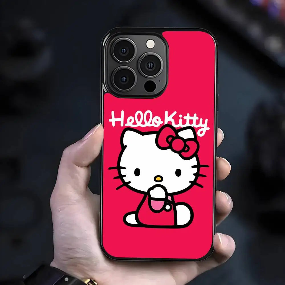 Cute Cartoon Hello Kitty Phone Case Suitable For iPhone