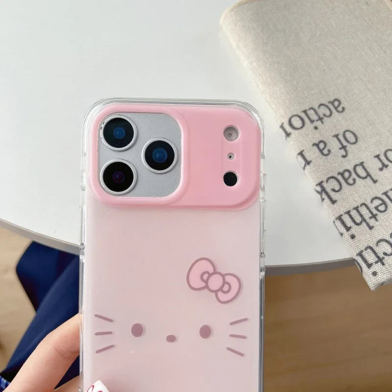Kawaii Sweet Pink Cartoon Cute Hello Kitty Cat Phone Case For iPhone