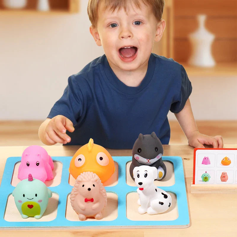Animal Matching Game Sensory Educational Toy