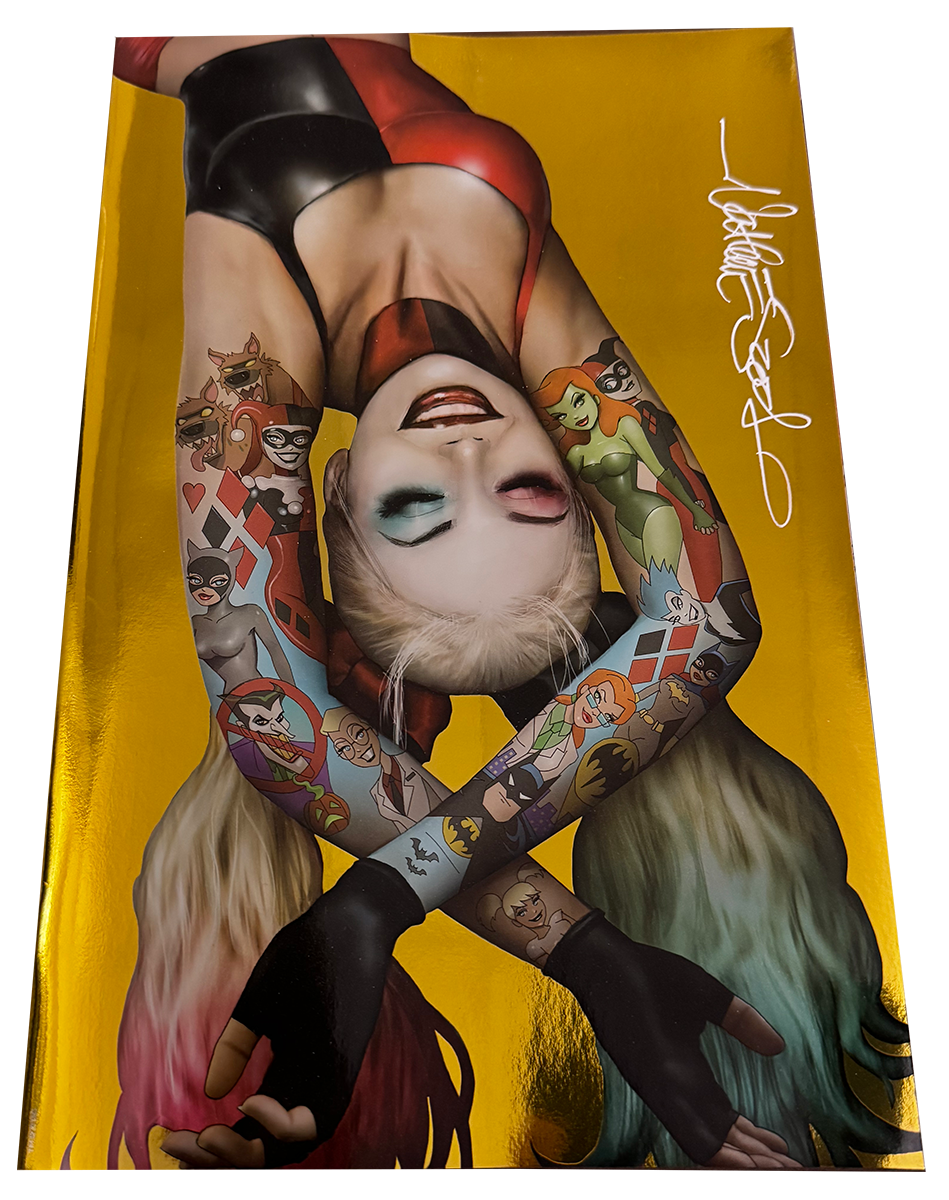 [SIGNED W/ COA] [Foil] Harley Quinn #30 Nathan Szerdy Exclusive Virgin Var [IN STOCK]