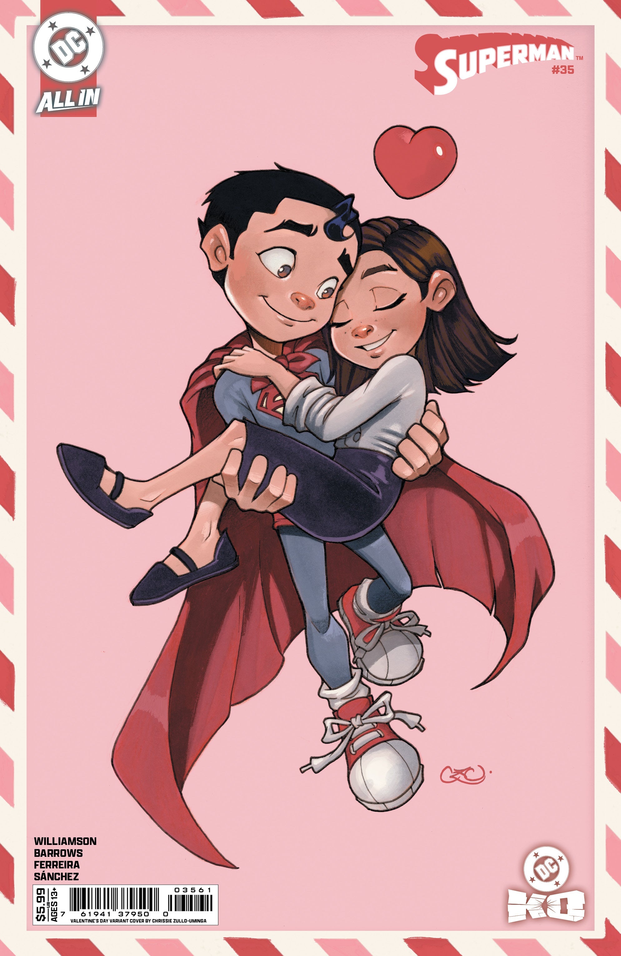 Superman #35 F Chrissie Zullo Valentines Day Variant (Dc K.O.) (02/25/2026) Dc