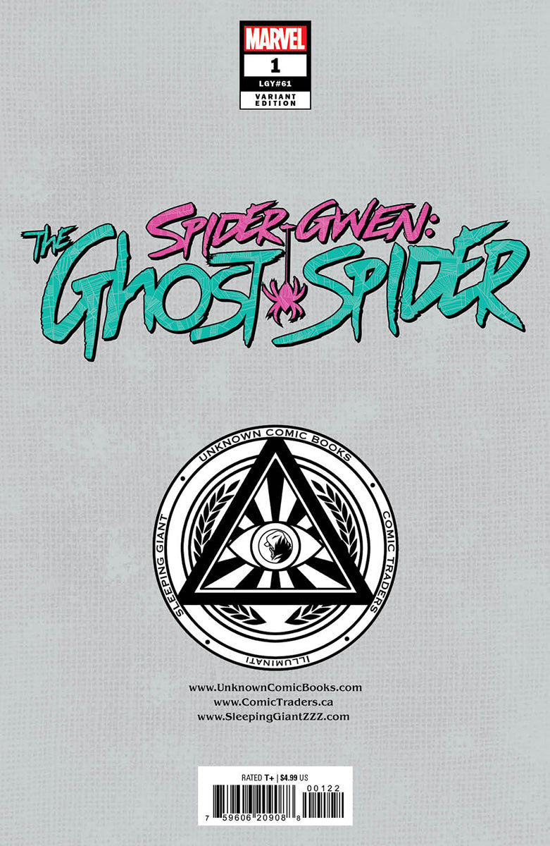[SIGNED W/ COA] SPIDER-GWEN: THE GHOST-SPIDER #1 UNKNOWN COMICS NATHAN SZERDY EXCLUSIVE VAR [IN STOCK]