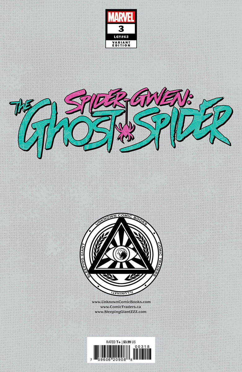 [2 Pack] Spider-Gwen: The Ghost-Spider #3 Unknown Comics Ejikure Exclusive Var (07/31/2024)