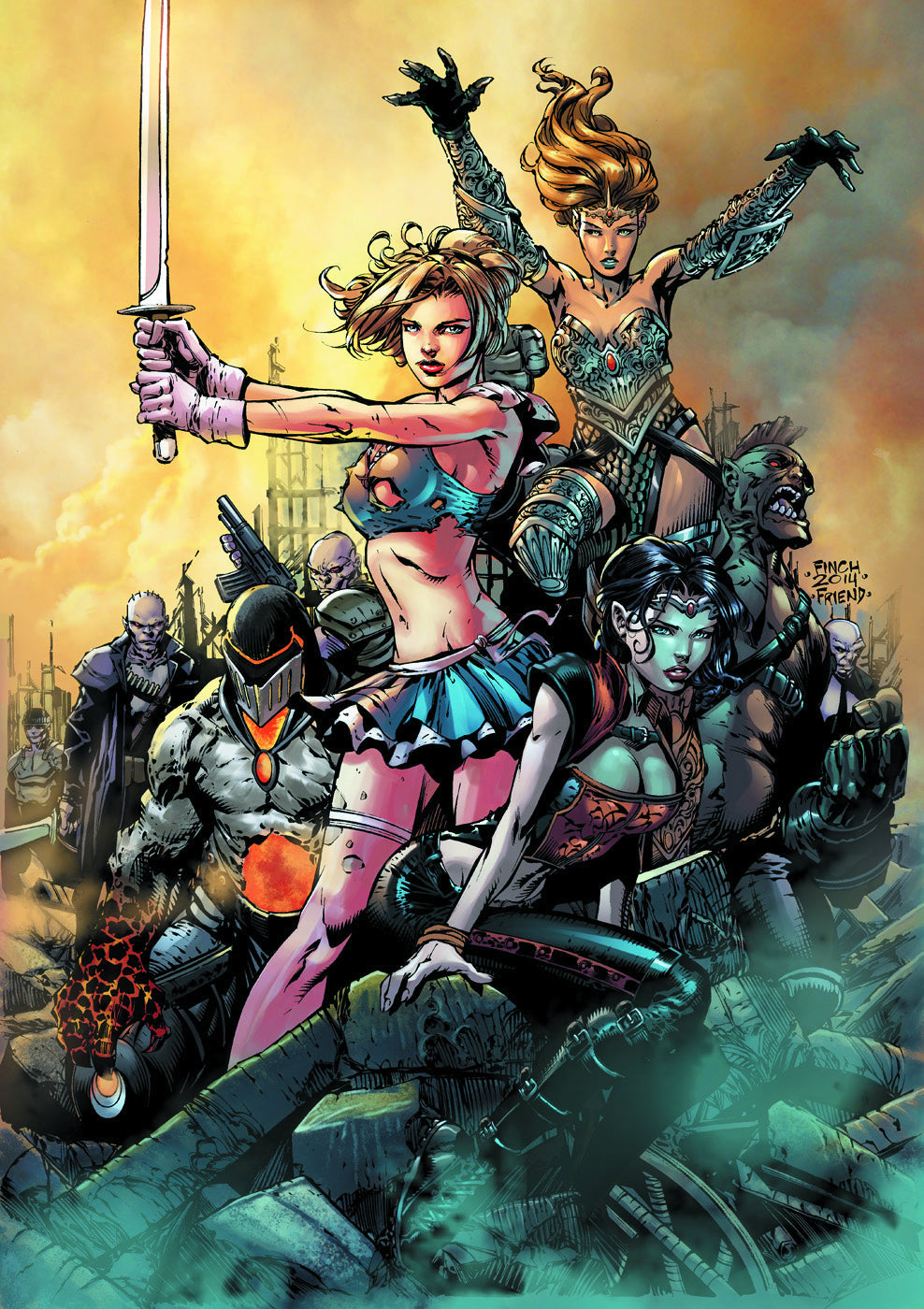 Grimm Fairy Tales GFT REALM WAR #1 (OF 12) B FINCH (AOFD) (MR) Zenescope